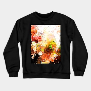 Meadow. Colorful Haze With Spots Abstract Art Expression Crewneck Sweatshirt